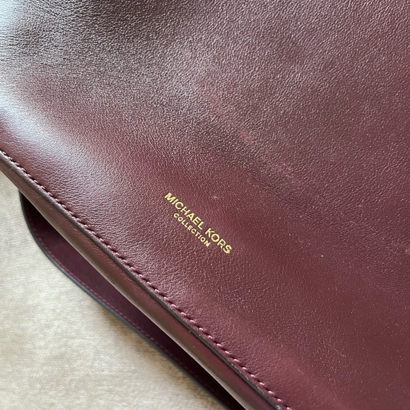 Michael Kors Collection Burgundy Bucket Bag - Picture 4 of 7